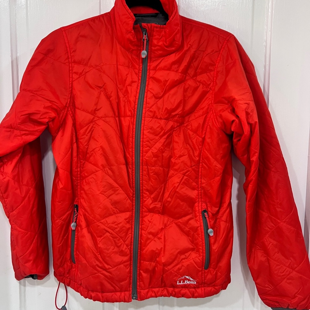 L.L. Bean Vibrant Orange Women's Puffer Coat